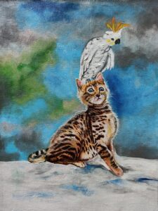 Original Painting - Befriending with enemies