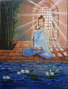 Original Painting - Buddha - The Enlightened One