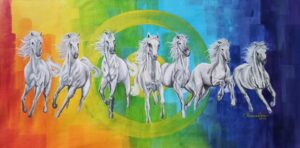 7 Horses Painting