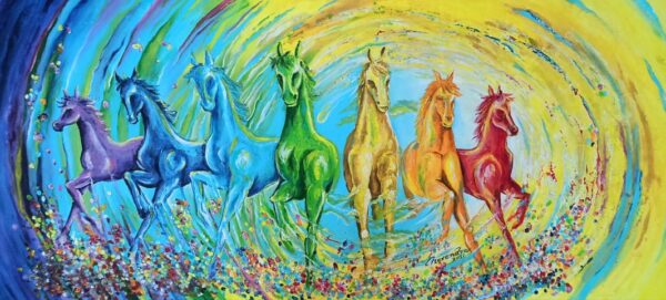 Buy 7 Horse Painting Online