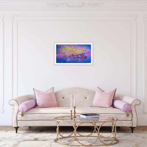 Banaras in Abstract – Handmade Acrylic Painting on Canvas - Image 5