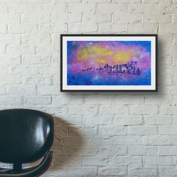 Banaras in Abstract – Handmade Acrylic Painting on Canvas - Image 7