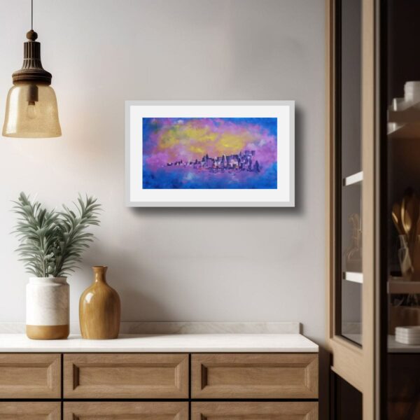 Banaras in Abstract – Handmade Acrylic Painting on Canvas - Image 6