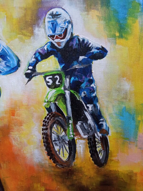 Original Painting: Dirt Biking - Image 2