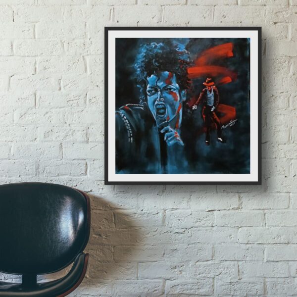 Michael Jackson Painting – 80s Pop Nostalgia on Canvas - Image 3
