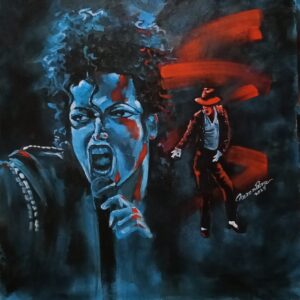 Michael Jackson painting 80s nostalgia