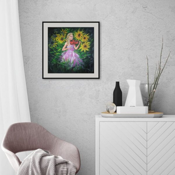 Violin Girl Painting – Music Brings Liveliness to Life