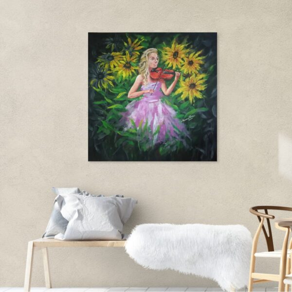 Violin Girl Painting – Music Brings Liveliness to Life 7