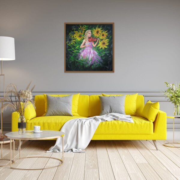 Violin Girl Painting – Music Brings Liveliness to Life 5