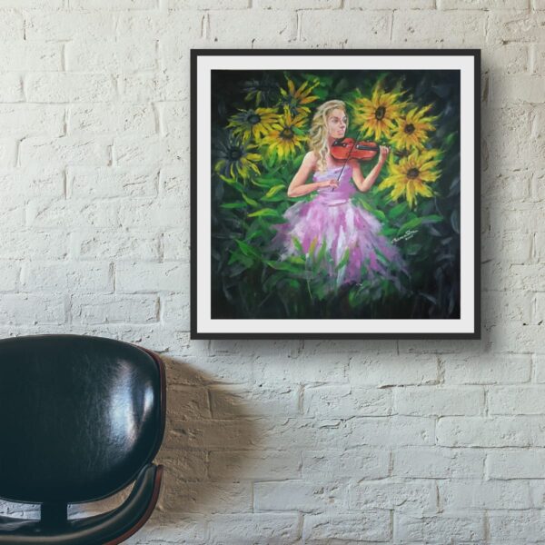 Violin Girl Painting – Music Brings Liveliness to Life
