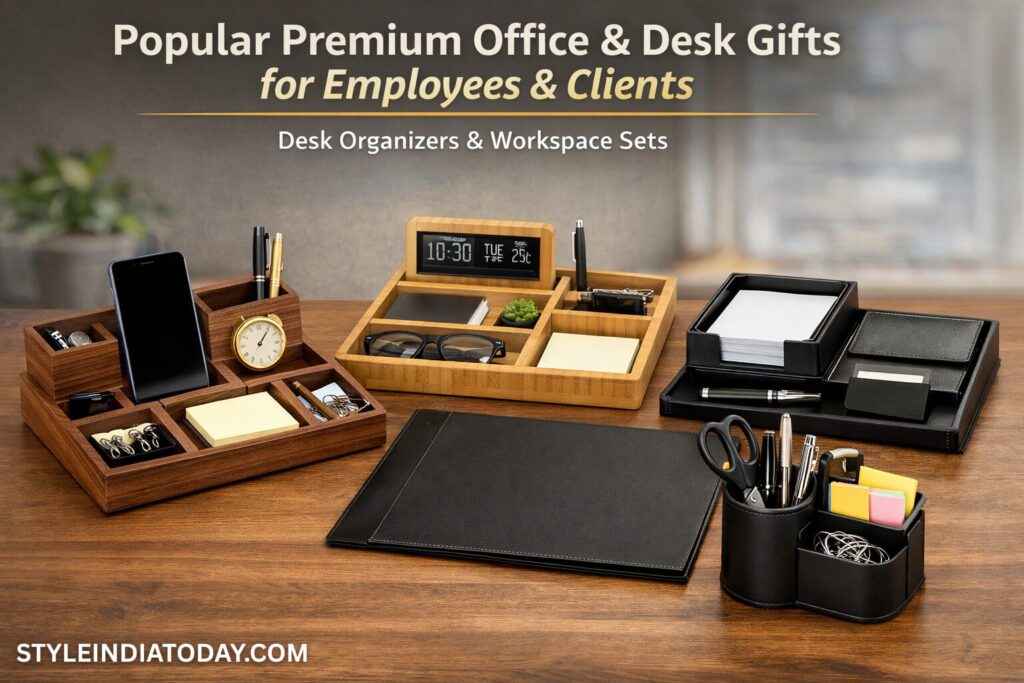 Popular Premium Office & Desk Gifts for Employees & Clients- Premium Desk Organizers & Workspace Sets- STYLEINDIATODAY.COM