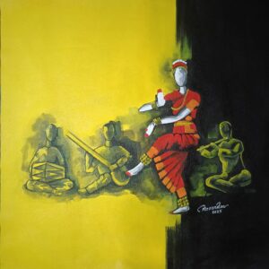 Bharatanatyam Dance Painting